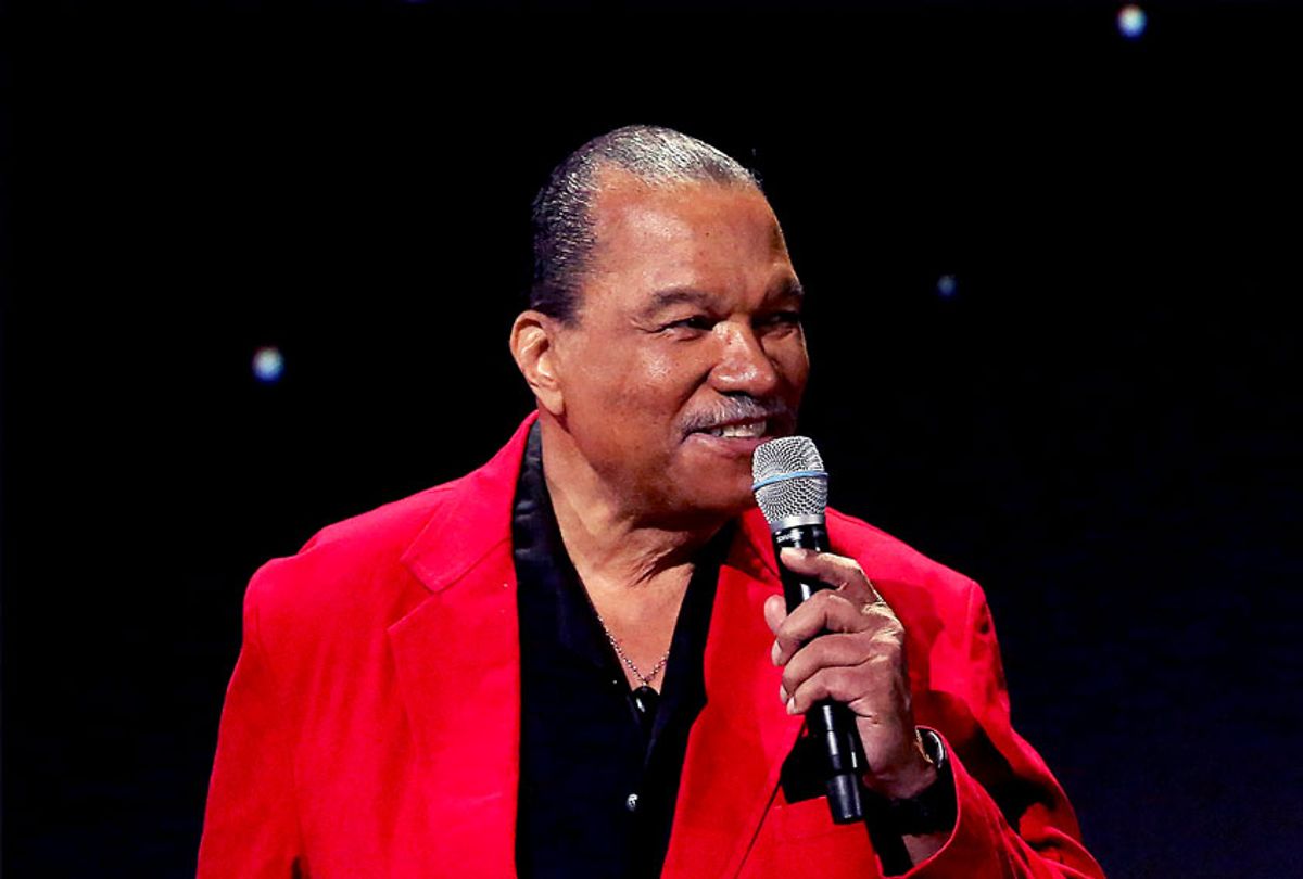 Billy Dee Williams of 'Star Wars: The Rise of Skywalker' took part today in the Walt Disney Studios presentation at Disney’s D23 EXPO 2019 in Anaheim, Calif. 'Star Wars: The Rise of Skywalker' will be released in U.S. theaters on December 20, 2019. (Photo by  (Jesse Grant/Getty Images for Disney)