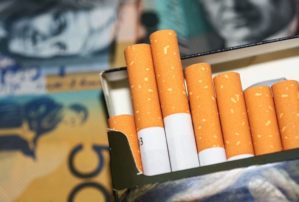 A packet of open cigarettes (Getty Images/iStock)