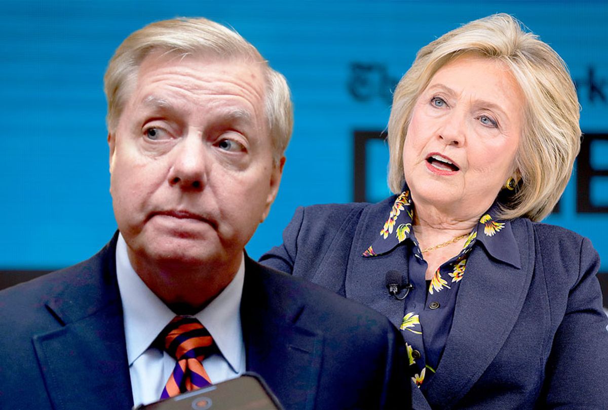 Hillary Clinton and Lindsey Graham (Getty Images/Salon)
