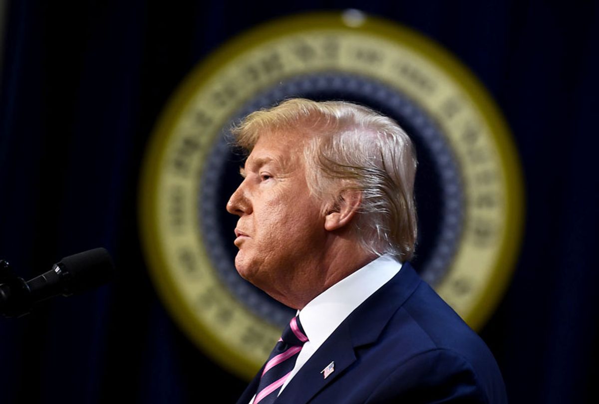 US President Donald Trump (BRENDAN SMIALOWSKI/AFP via Getty Images)