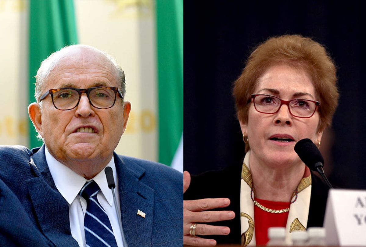 Rudy Giuliani and Marie Yovanovitch (Getty Images/Salon)