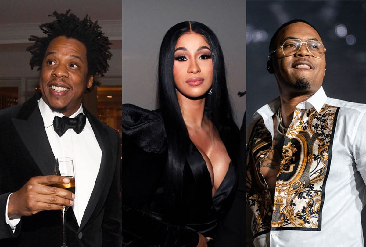 Jay-Z, Cardi B, and NAS (Kevin Mazur/Getty Images/Josh Brasted/FilmMagic)