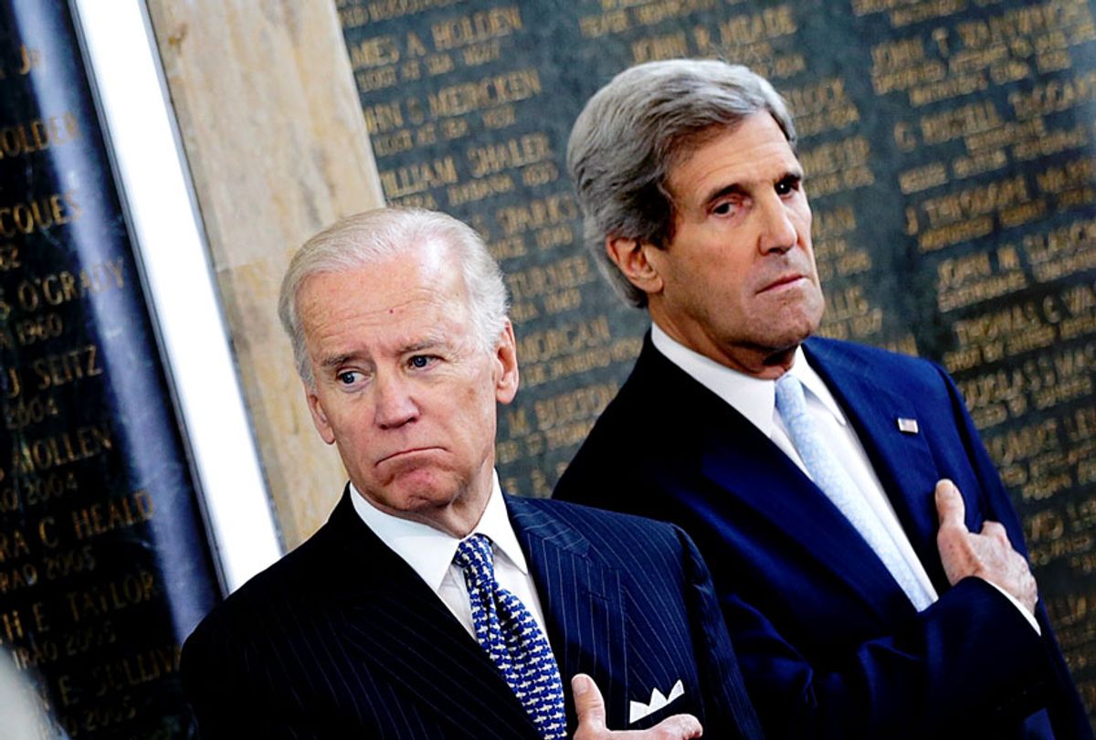 Joe Biden and John Kerry (Win McNamee/Getty Images)