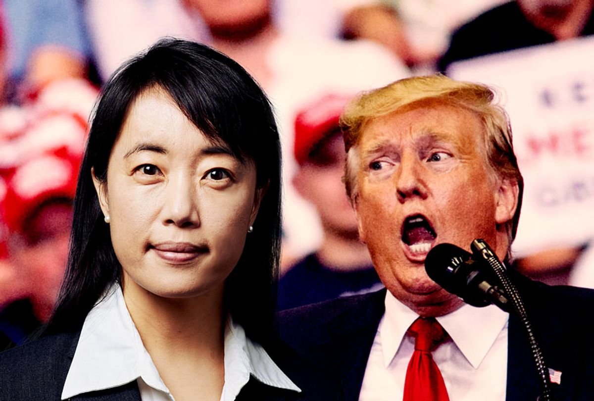 Dr. Bandy Lee and Donald Trump (Yale/Andrew Spear/Getty Images)