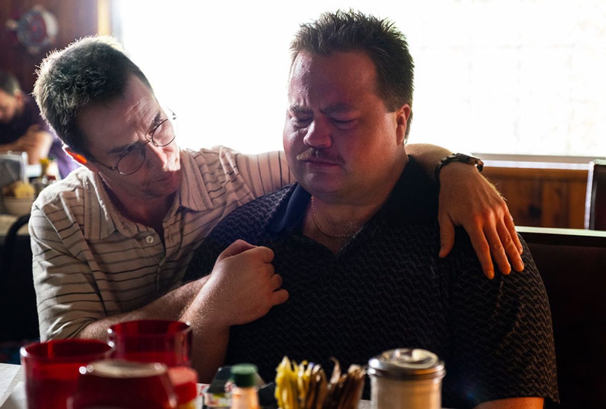 (L-r) SAM ROCKWELL as Watson Bryant and PAUL WALTER HAUSER as Richard Jewell in Warner Bros. Pictures’ “RICHARD JEWELL,” a Warner Bros. Pictures release. (Claire Folger)