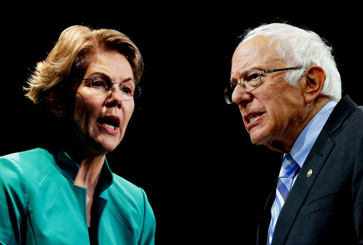 Bernie Sanders and Elizabeth Warren (Getty Images/Salon)