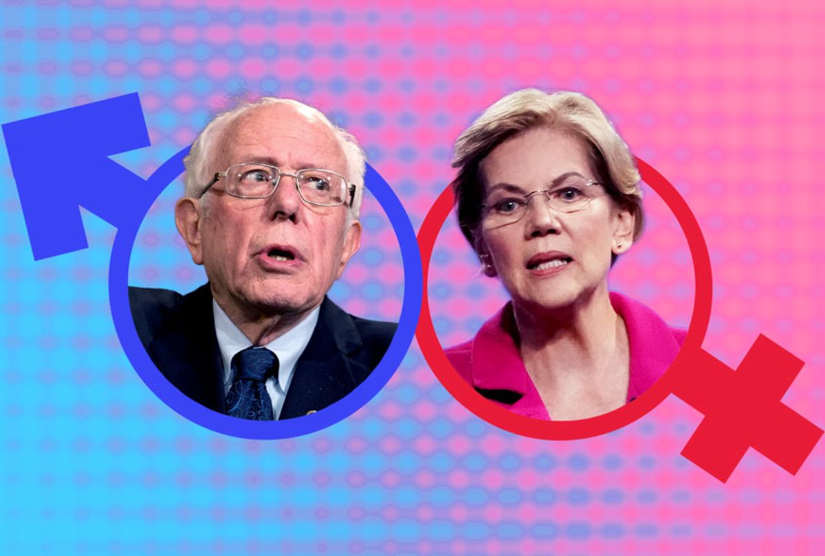 Bernie Sanders and Elizabeth Warren ((AP Photo/Getty Images/Salon))