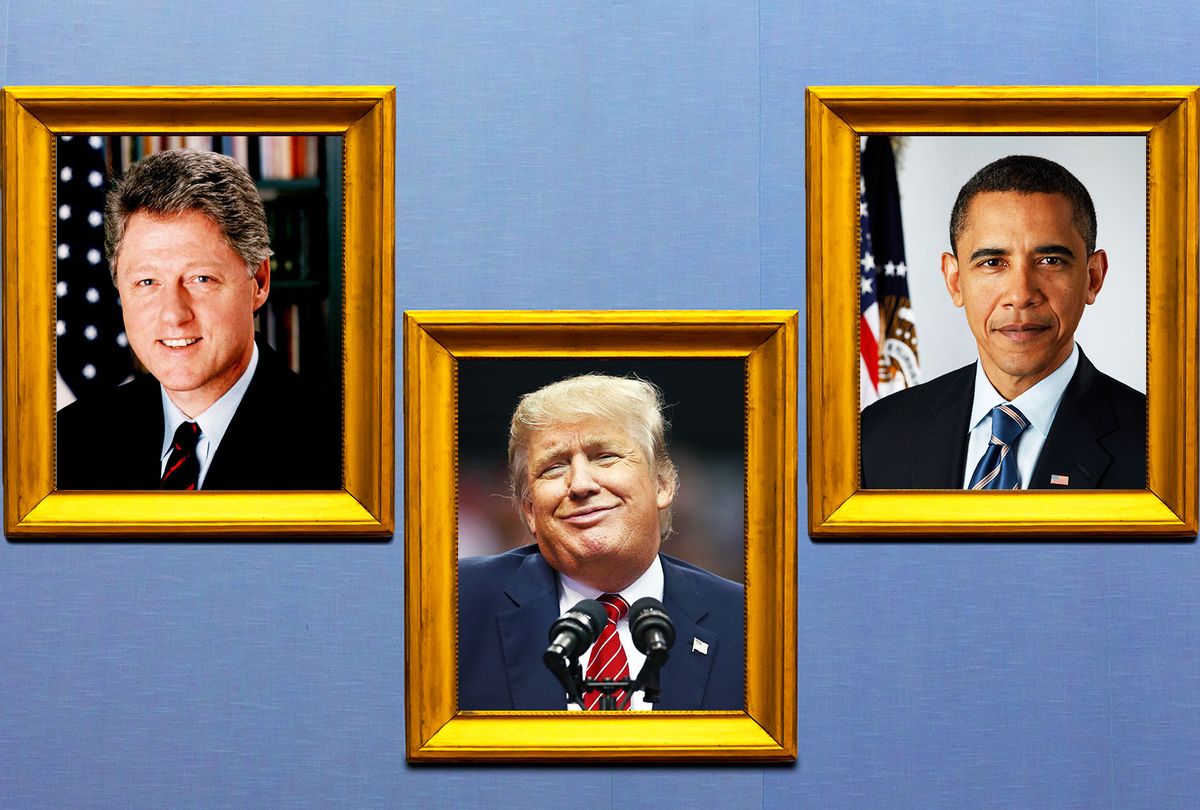 Bill Clinton, Barack Obama and Donald Trump (Getty Images/Salon)