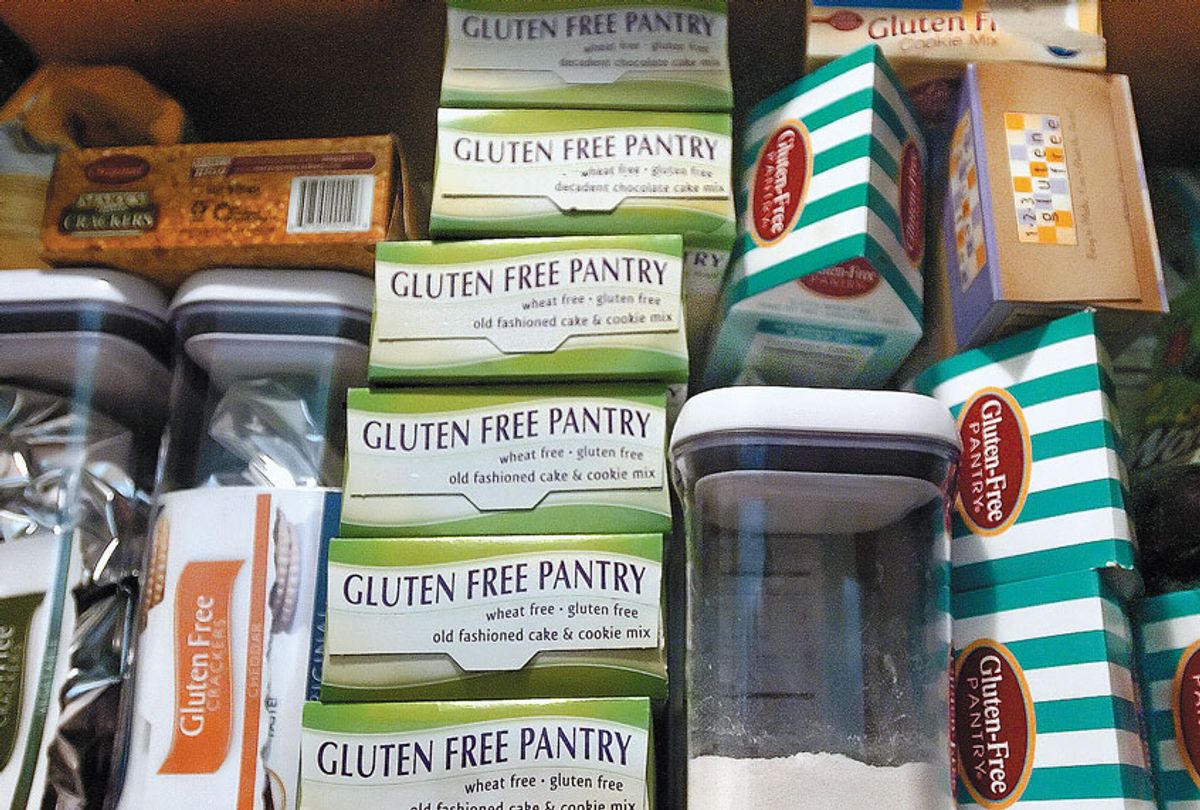 A pantry is filled with gluten-free food products (Washington Post/Getty Images)