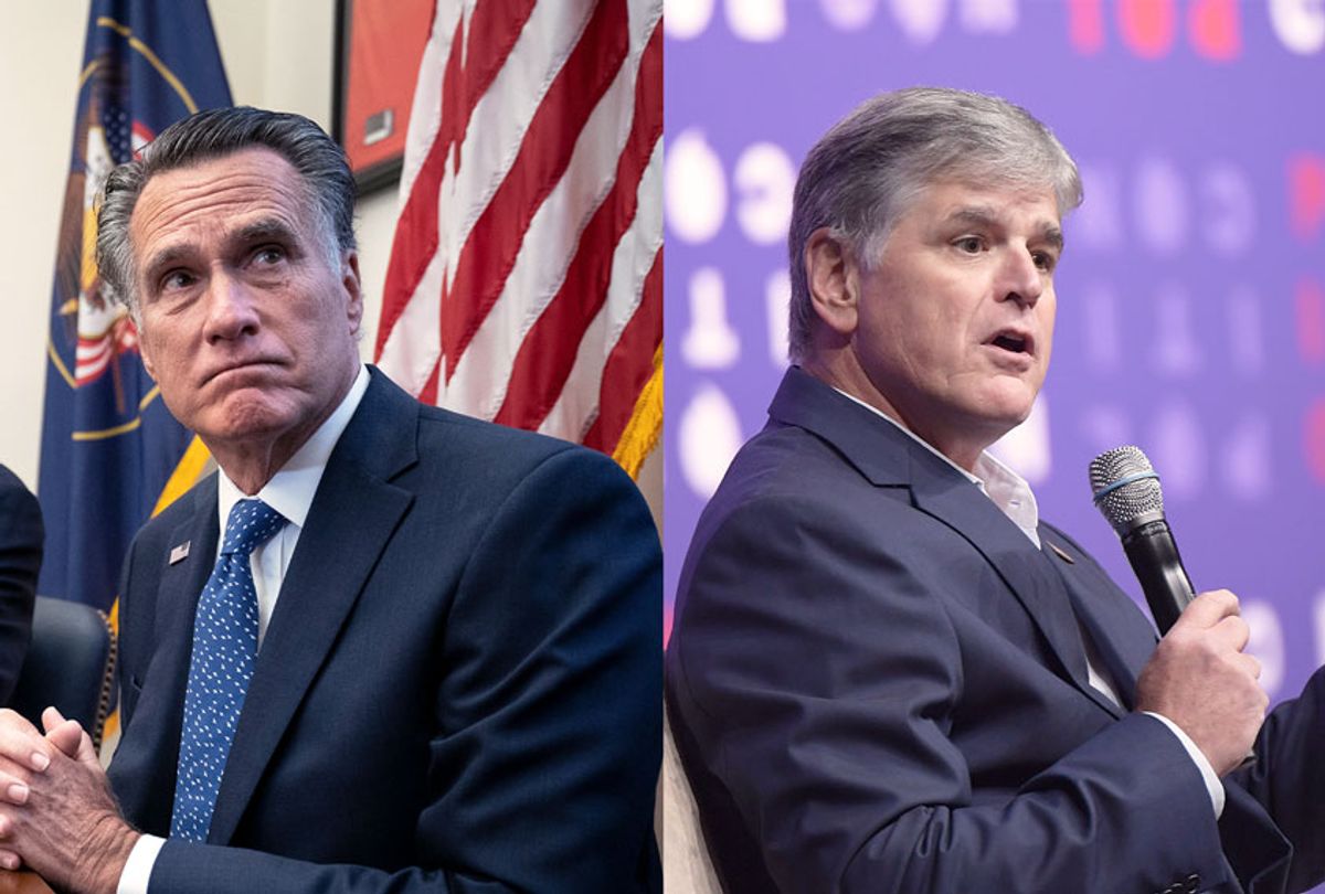 Sen. Mitt Romney and Sean Hannity (Getty Images/Salon)