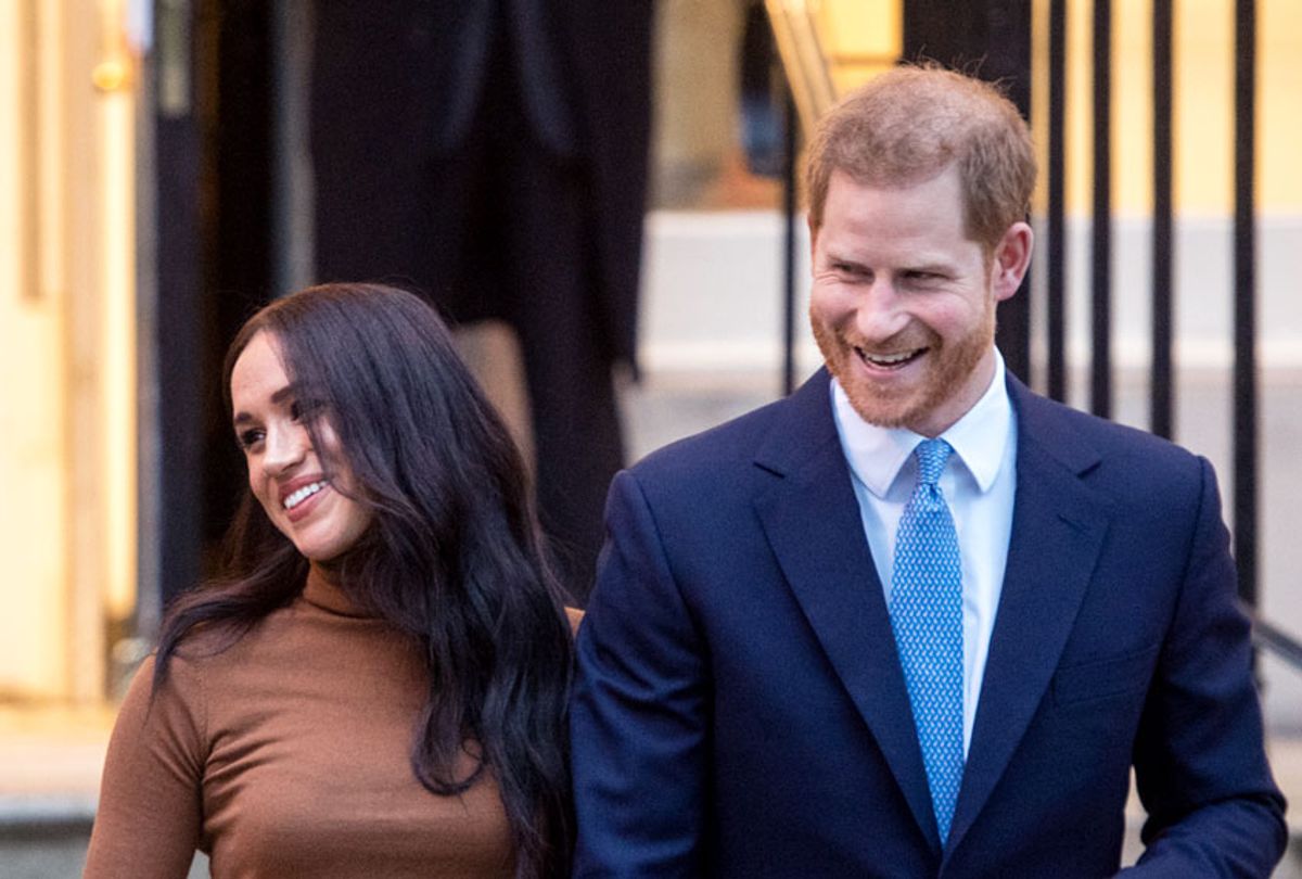 Prince Harry, Duke of Sussex and Meghan, Duchess of Sussex visit Canada House on January 07, 2020 in London, England. (Photo by Samir Hussein/WireImage)