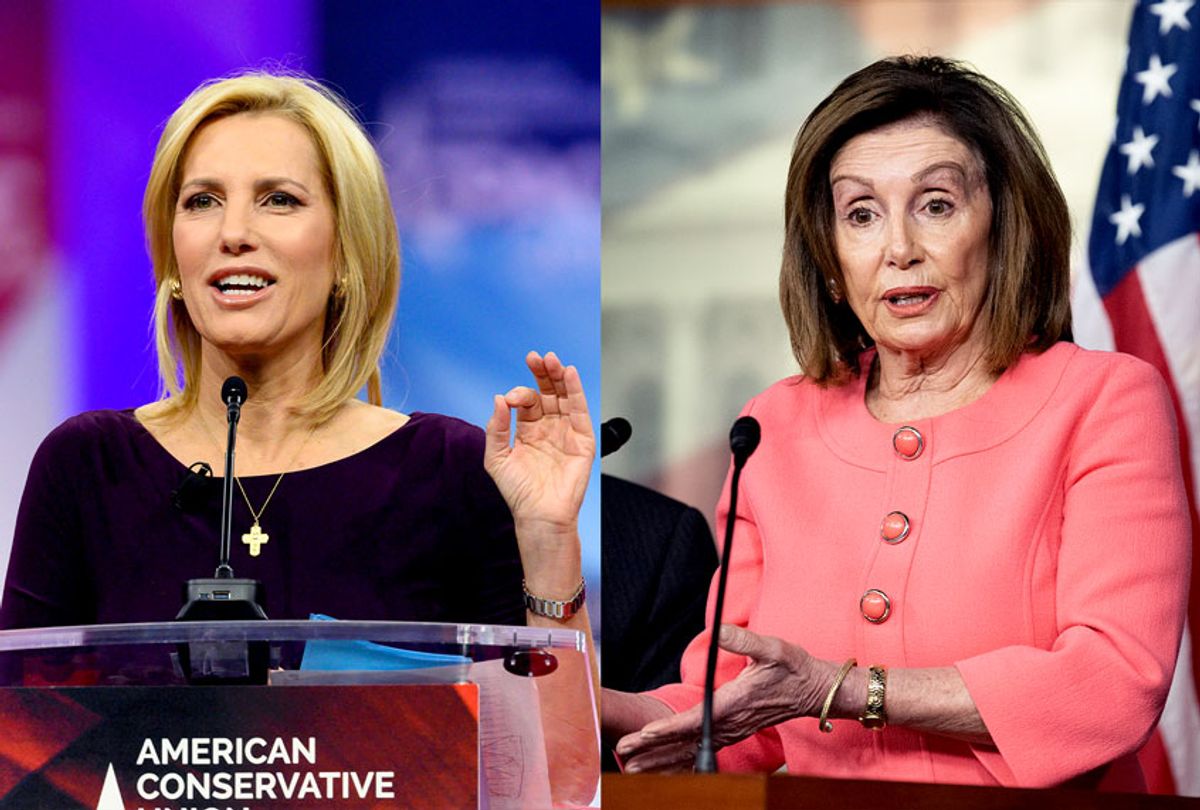 Laura Ingraham and Nancy Pelosi (Michael Brochstein/SOPA Images/LightRocket/Echoes Wire/ Barcroft Media/ Getty Images)