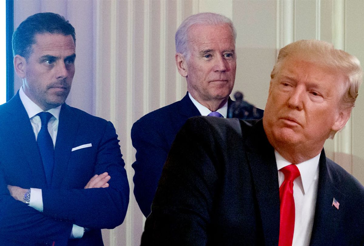 Hunter Biden, Joe Biden and Donald Trump (Getty Images/Salon)