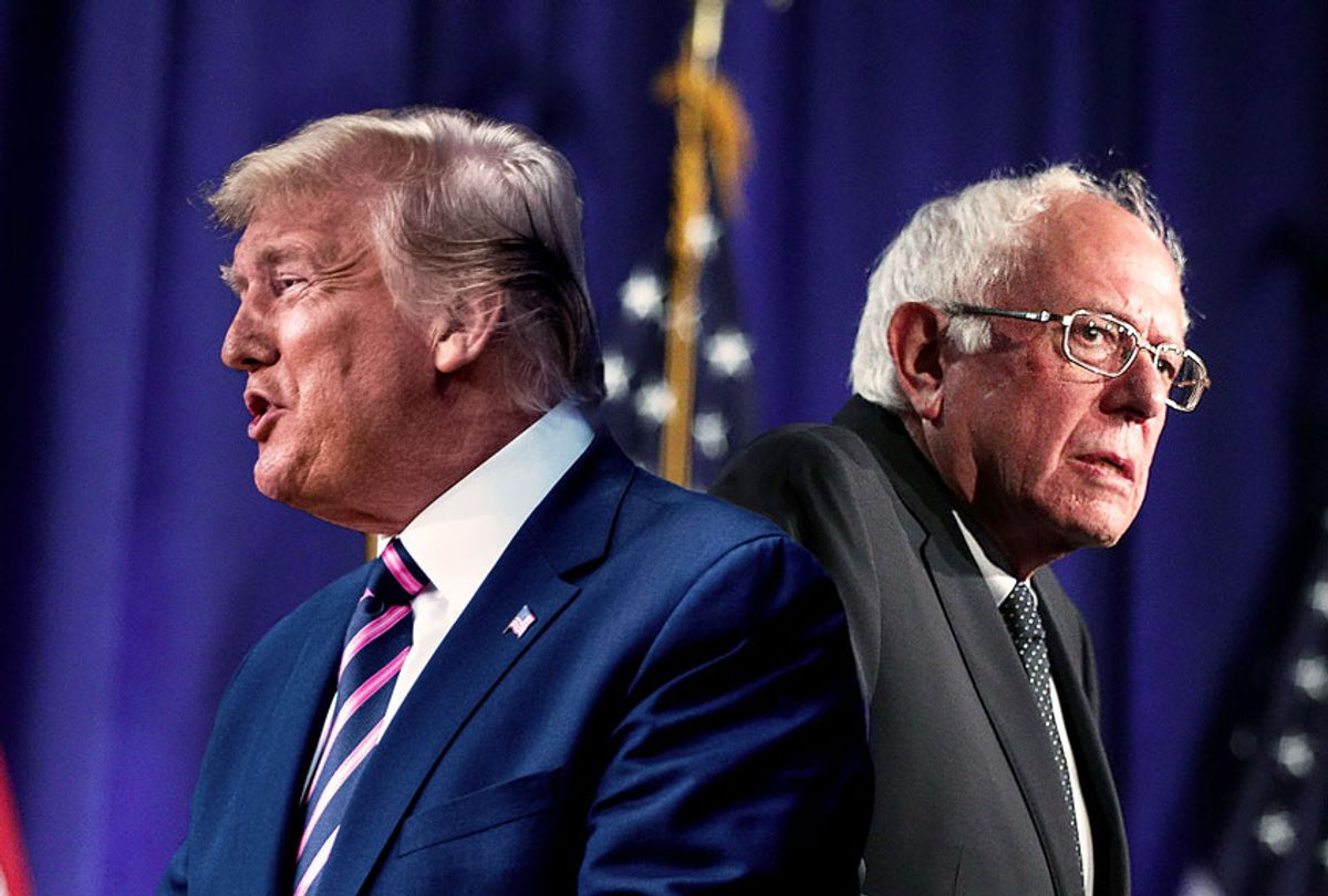 Donald Trump and Bernie Sanders (Jabin Botsford/The Washington Post/Alex Wong/Getty Images/Salon)
