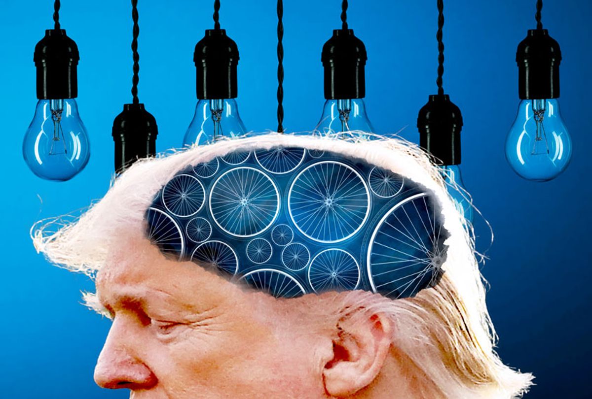 The wheels in Donald Trump's head are turning, but the lights aren't on (Getty Images/Salon)