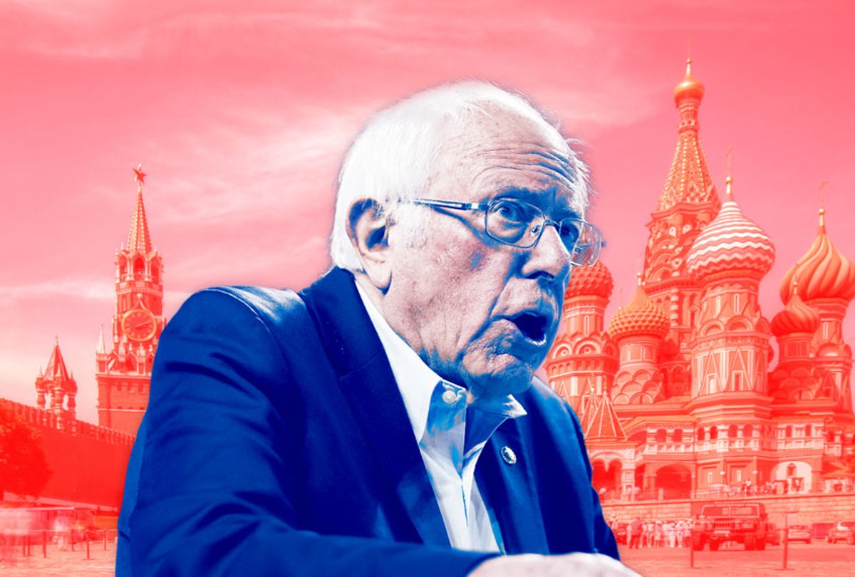 Bernie Sanders / The Red Square in Moscow (Getty Images/Salon)