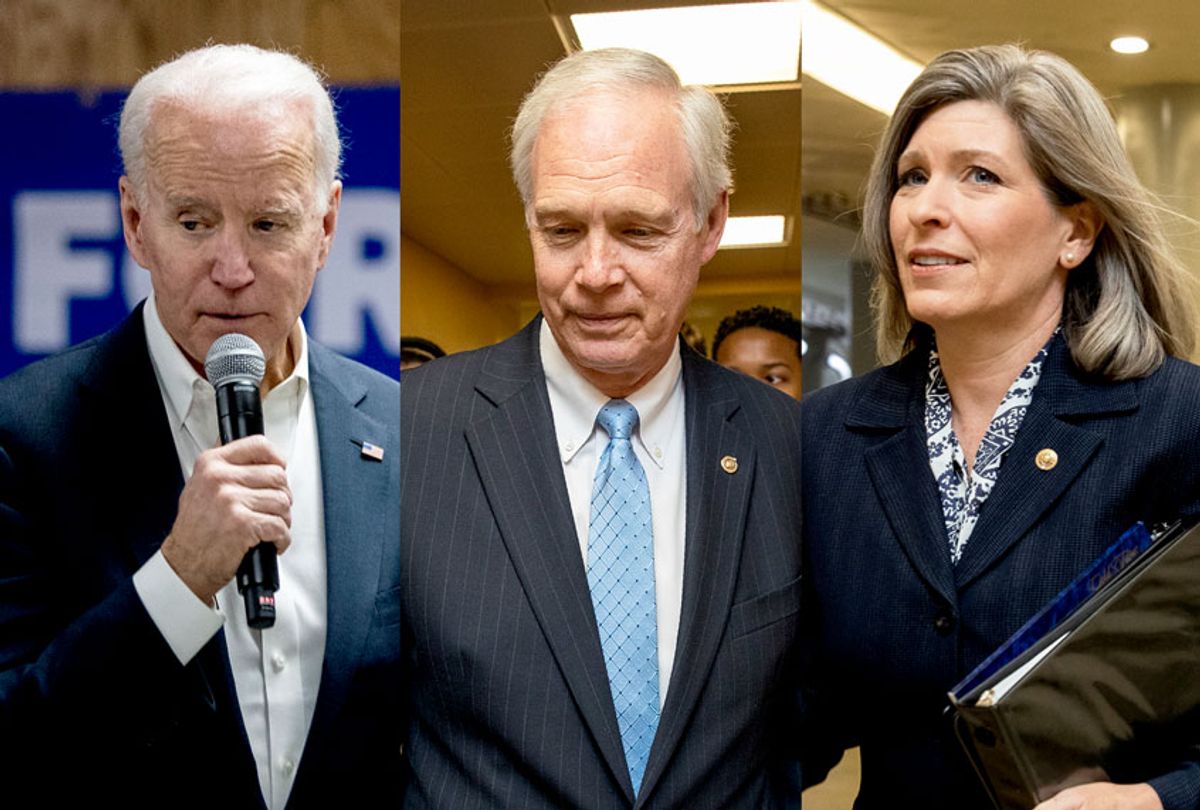 Joe Biden, Ron Johnson and Joni Ernst (AP Photo/Salon)