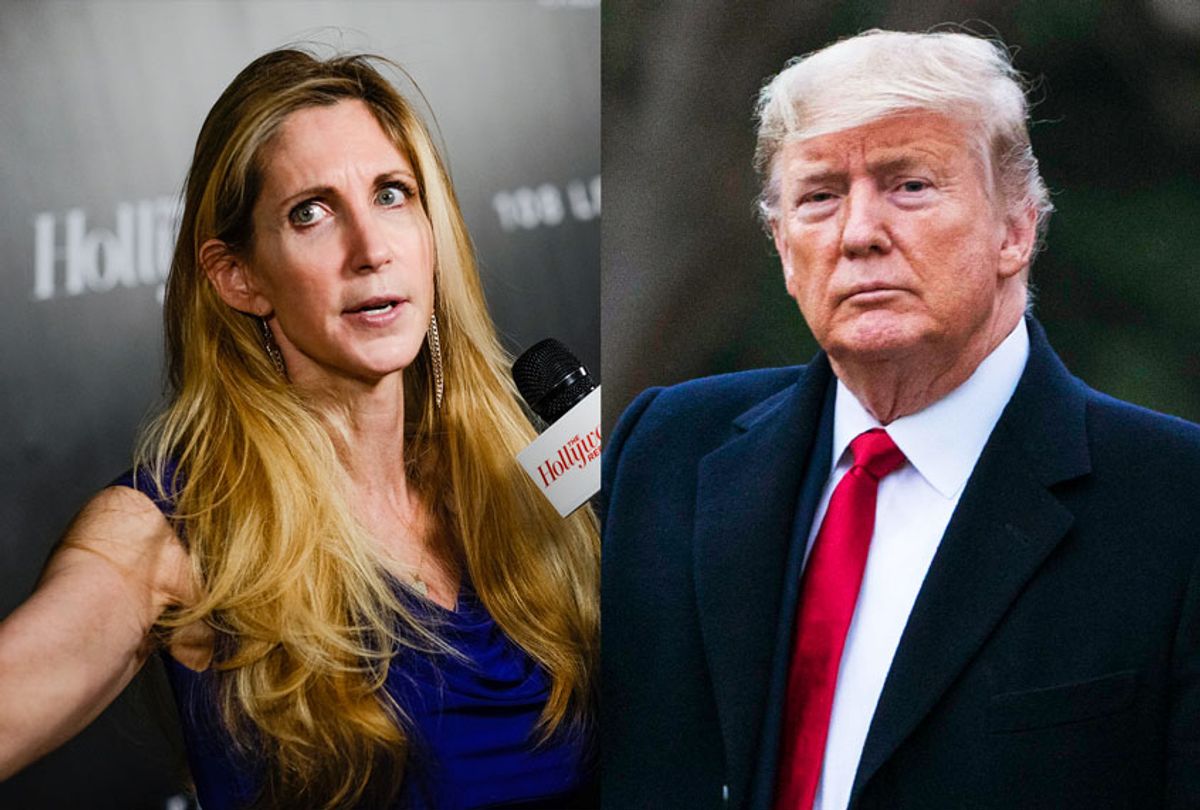 Ann Coulter and Donald Trump (Evan Agostini/Invision/AP/Sarah Silbiger/Getty Images)