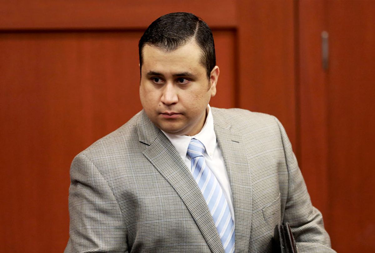 Defendant George Zimmerman arrives for his murder trial in Semimole circuit court July 11, 2013 in Sanford, Florida. Judge Debra Nelson has ruled that the jury can also consider a manslaughter charge along with the second-degree murder charge in the shooting death of Trayvon Martin.  (Gary W. Green-Pool/Getty Images)