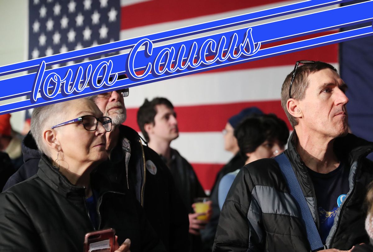 Supporters of democratic presidential candidate Sen. Bernie Sanders (I-VT) wait for results to come in at his caucus night watch party on February 03, 2020 in Des Moines, Iowa. Iowa is the first contest in the 2020 presidential nominating process with the candidates then moving on to New Hampshire.  (Joe Raedle/Getty Images/Salon)