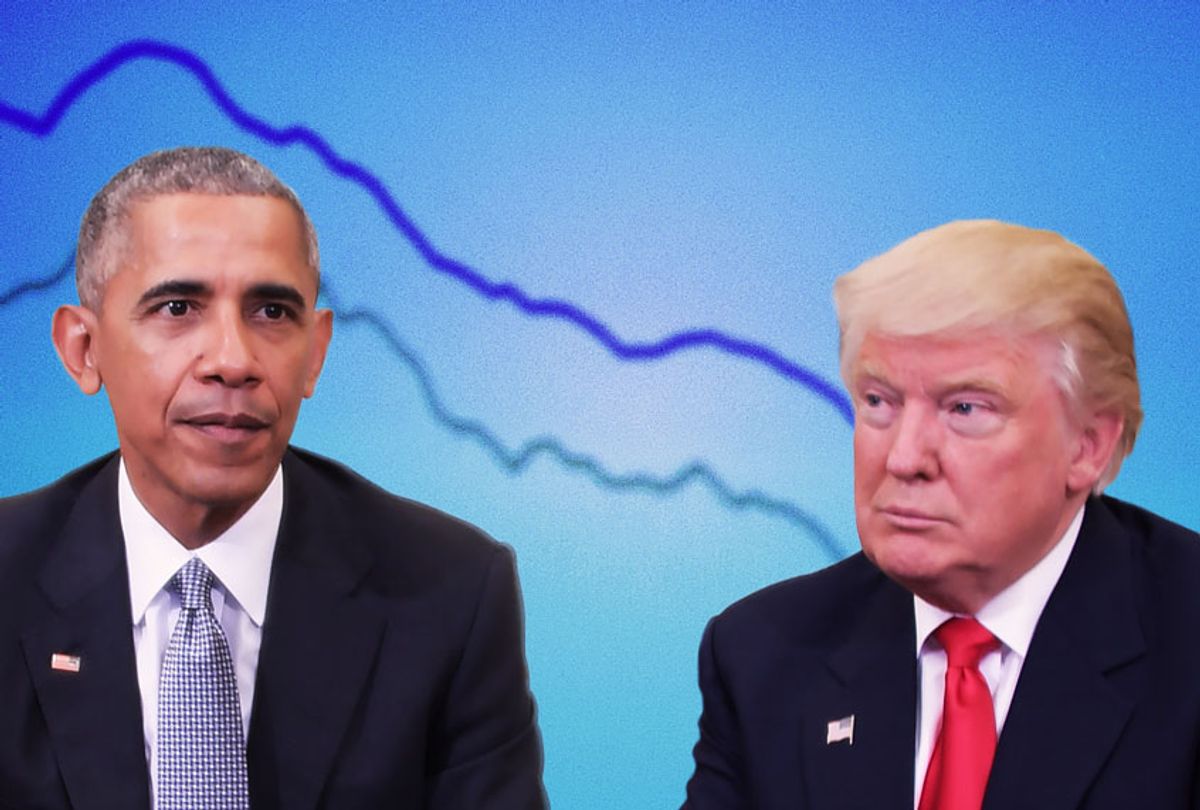 Barack Obama and Donald Trump (AP Photo/Getty Images/Salon)