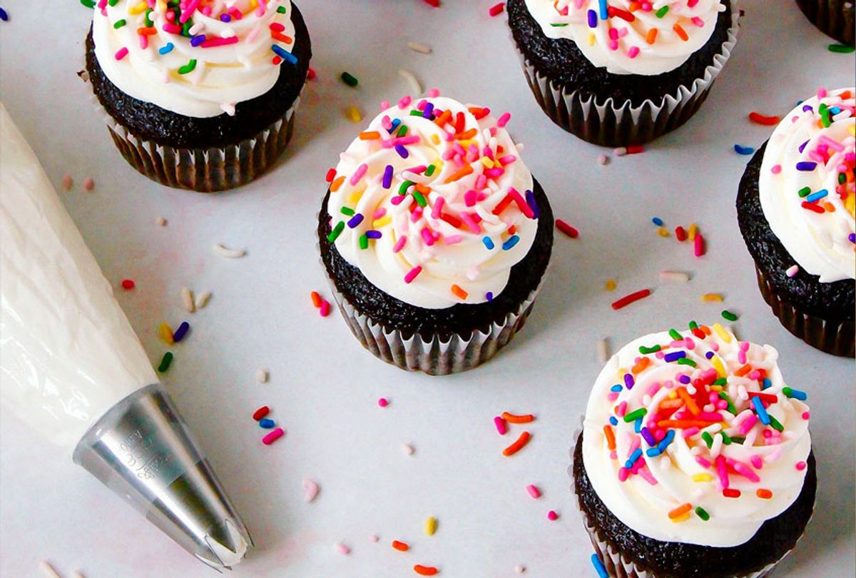 Piped and sprinkled cupcakes (Courtesy Meghan McGarry/Buttercream Blondie)