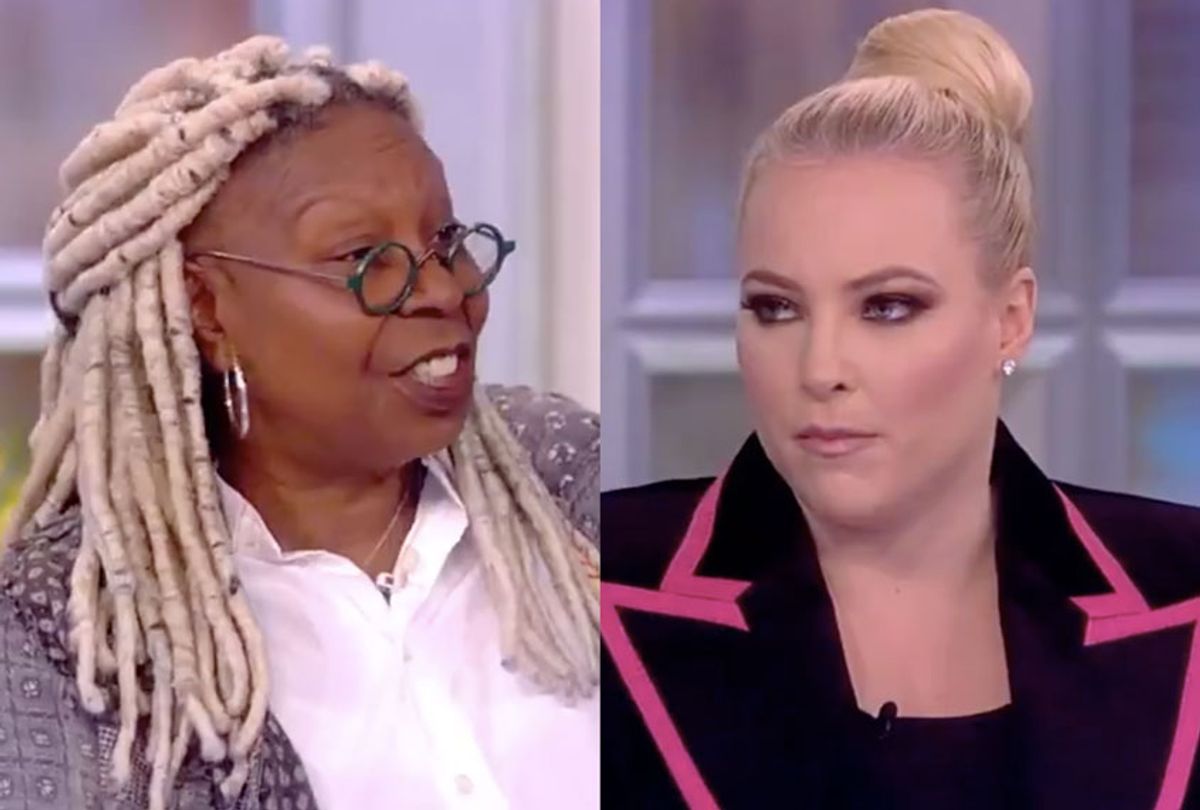 Whoopi Goldberg and Meghan McCain on The View (ABC)