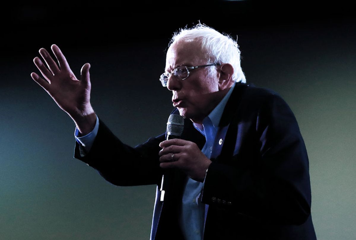 Democratic presidential candidate Sen. Bernie Sanders, I-Vt., speaks during a campaign rally in Detroit, Friday, March 6, 2020.  (AP Photo/Paul Sancya)