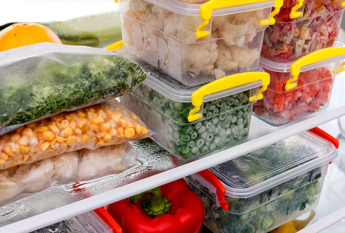 Frozen food in the refrigerator. (Getty Images)