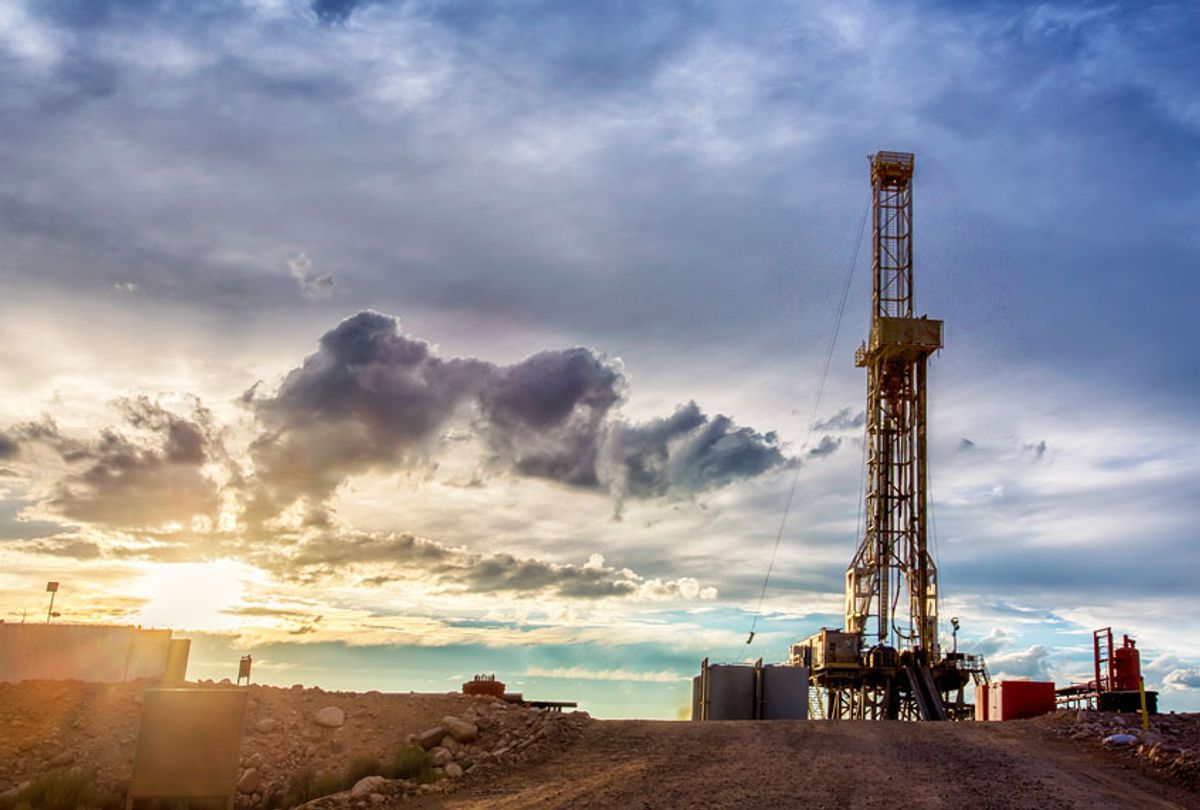 Fracking Drilling Rig at the Golden Hour (Getty Images)