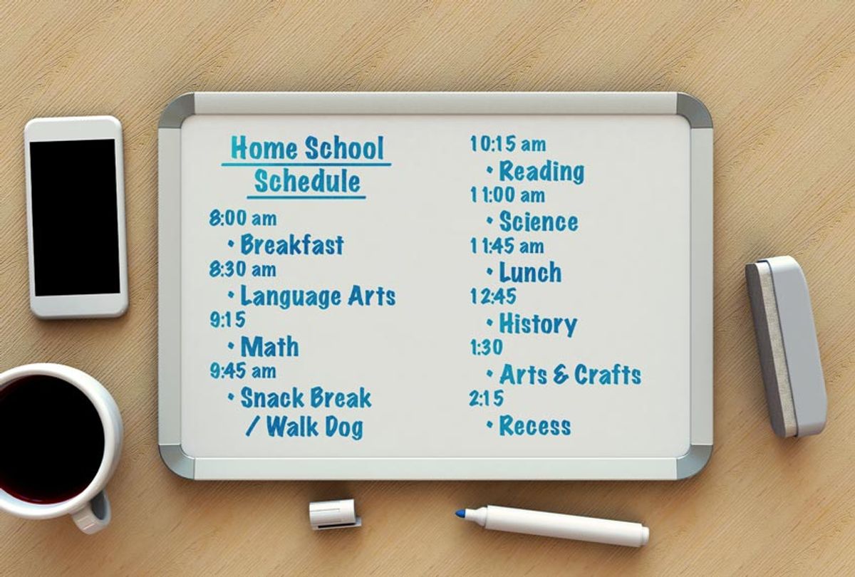 Home School Daily Schedule (Getty Images/Salon)
