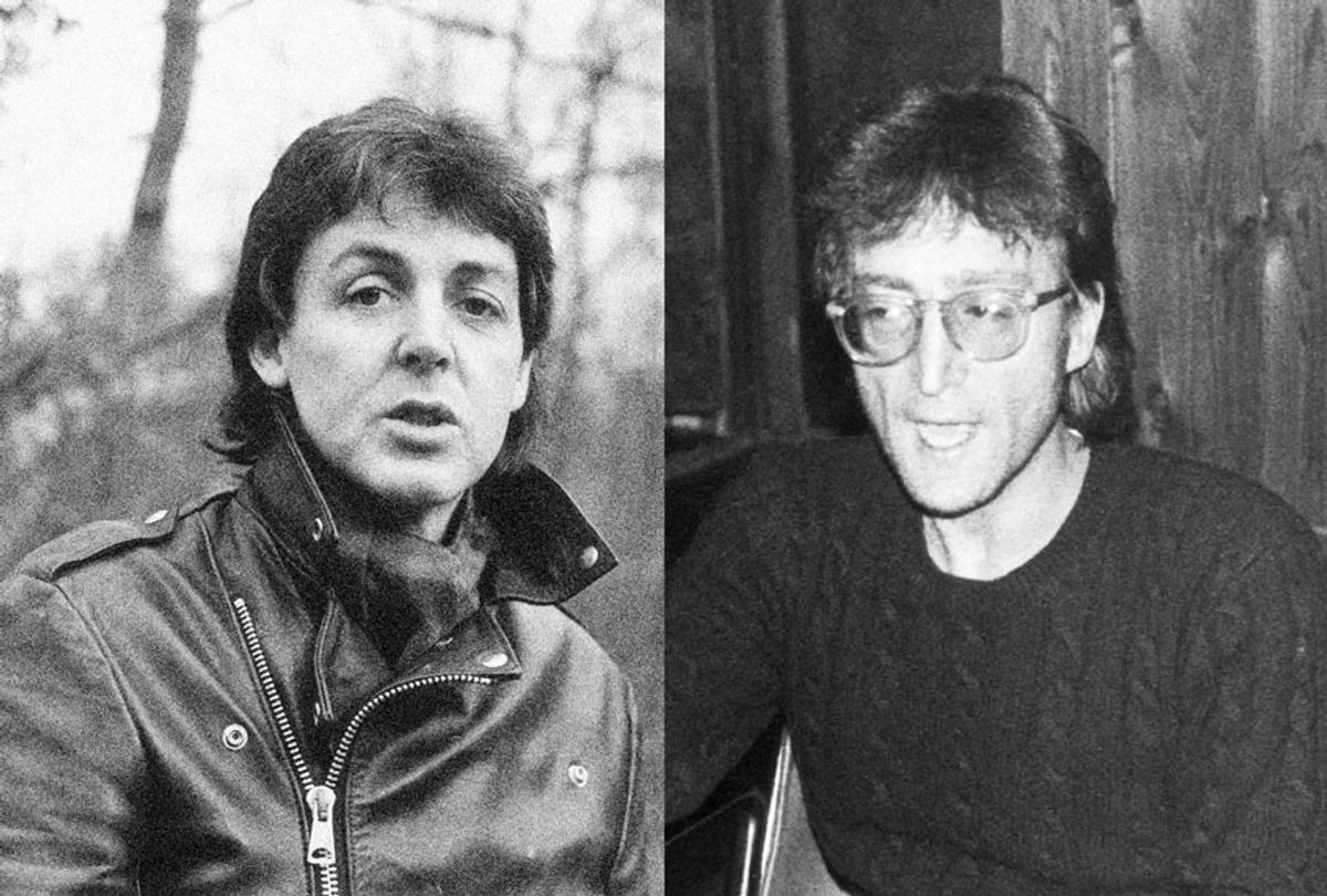 Paul McCartney and John Lennon, circa 1980 (David Harris/Keystone/Getty Images/PA Images/Salon)
