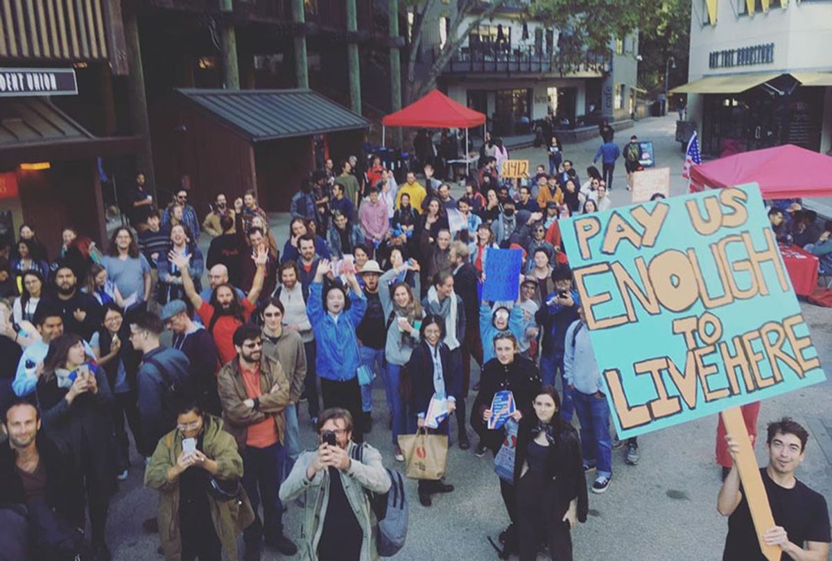 UC Santa Cruz grad student strike (Instagram/@payusmoreucsc)
