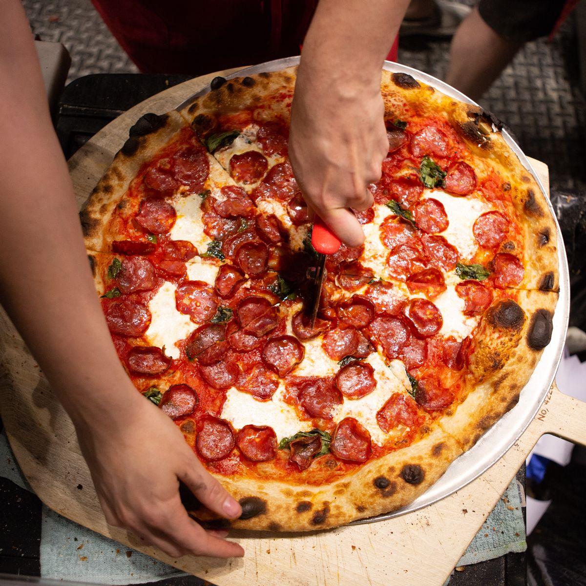 Checkerboard Pizza / Photo by Alan Weiner 
