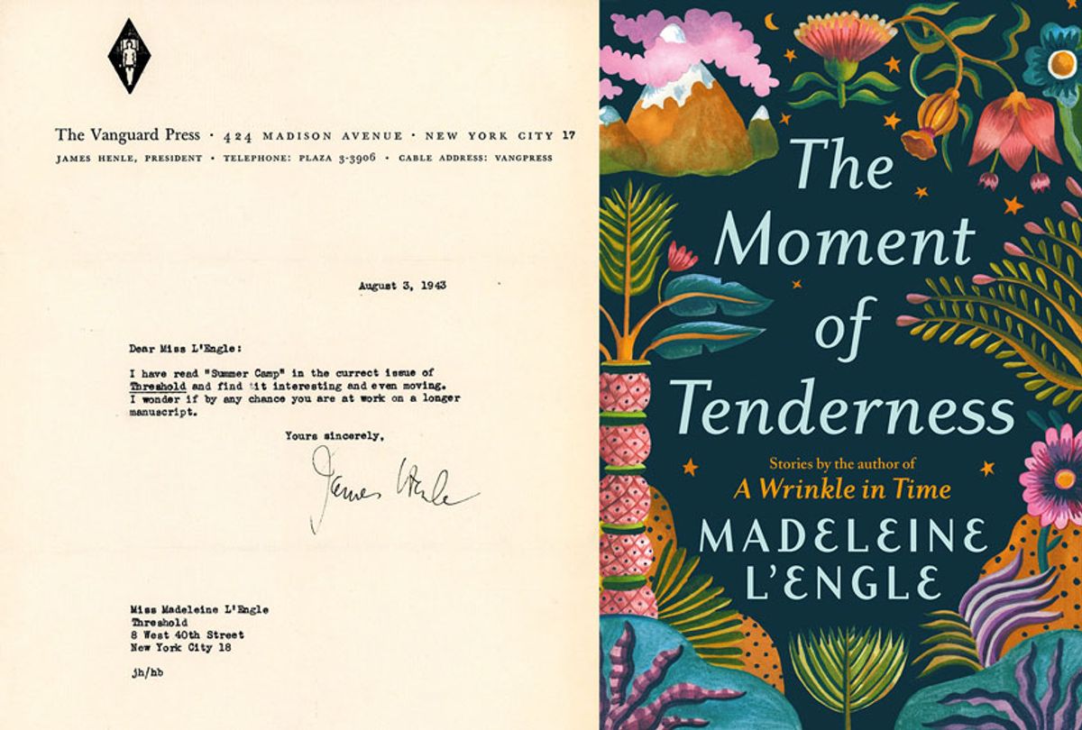 Letter sent to Madeleine L'Engle from editor James Henle in regards to her story, "Summer Camp" | The Moment of Tenderness by Madeleine L'Engle (Grand Central Publishing/Crosswicks)