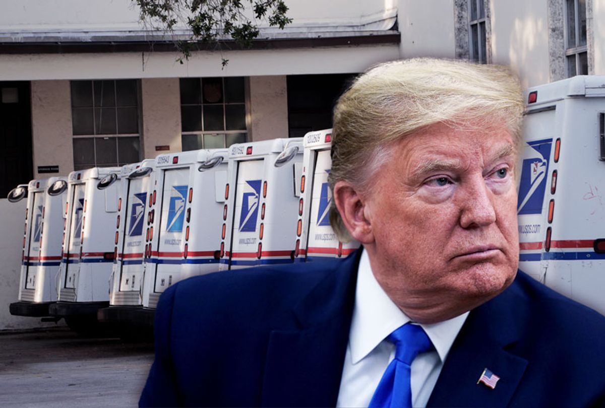 Donald Trump | USPS (Salon/AP Photo/Evan Vucci/Lynne Sladky)
