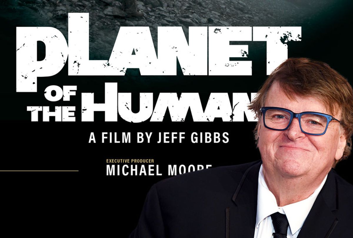 Planet Of The Humans poster | Michael Moore (Ozzie Zehner/AP Photo/Evan Agostini/Invision/Salon)