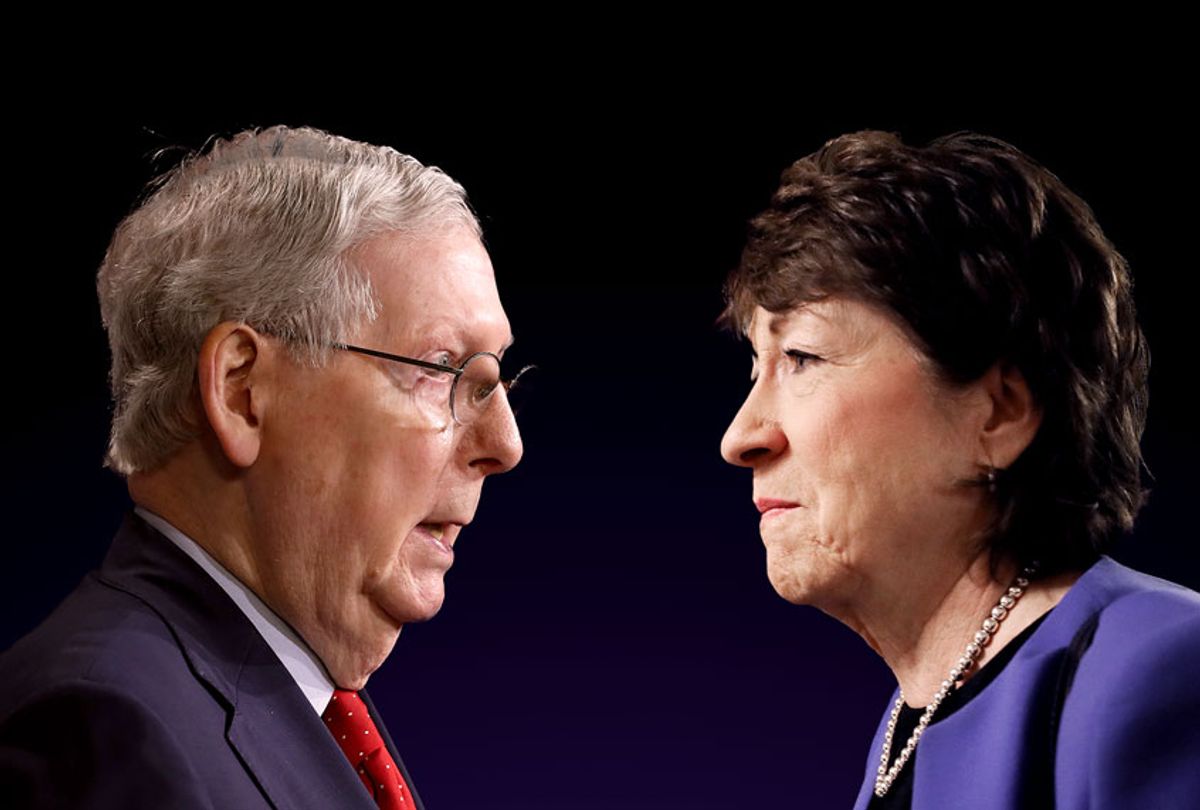 Mitch McConnell and Susan Collins (Getty Images/Salon)