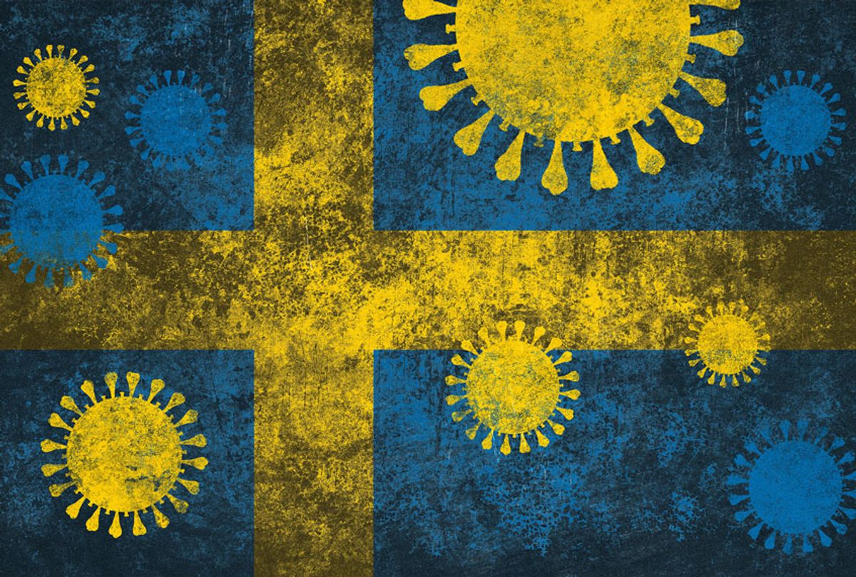 Coronavirus COVID-19 and Swedish Flag (Getty Images)