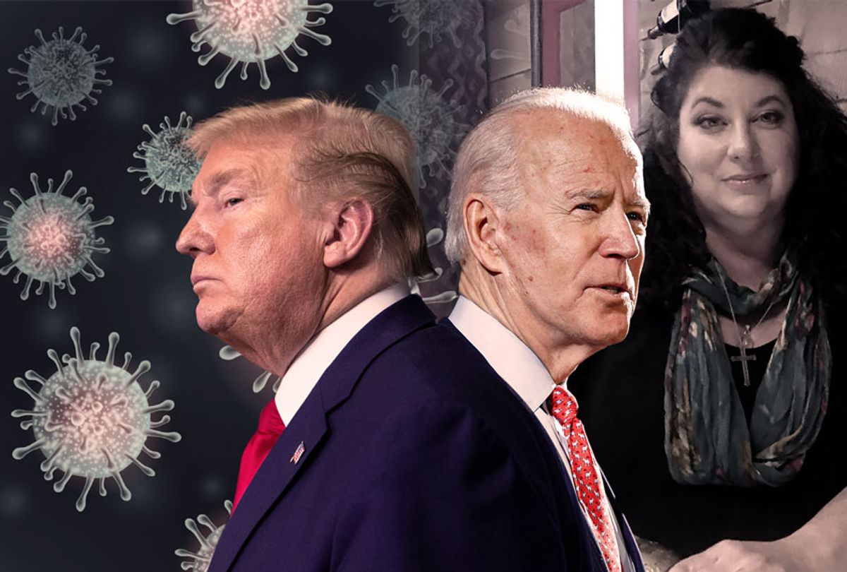 Donald Trump and Joe Biden | Coronavirus and Tara Reade (Getty Images/AP Photo/Salon)
