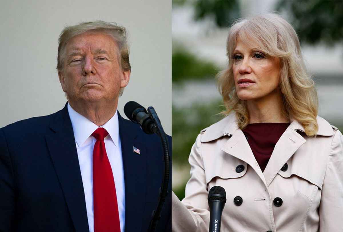Donald Trump and Kellyanne Conway (AP Photo/Salon)