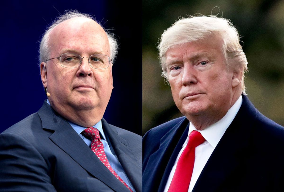 Karl Rove and Donald Trump (Salon/Getty Images)