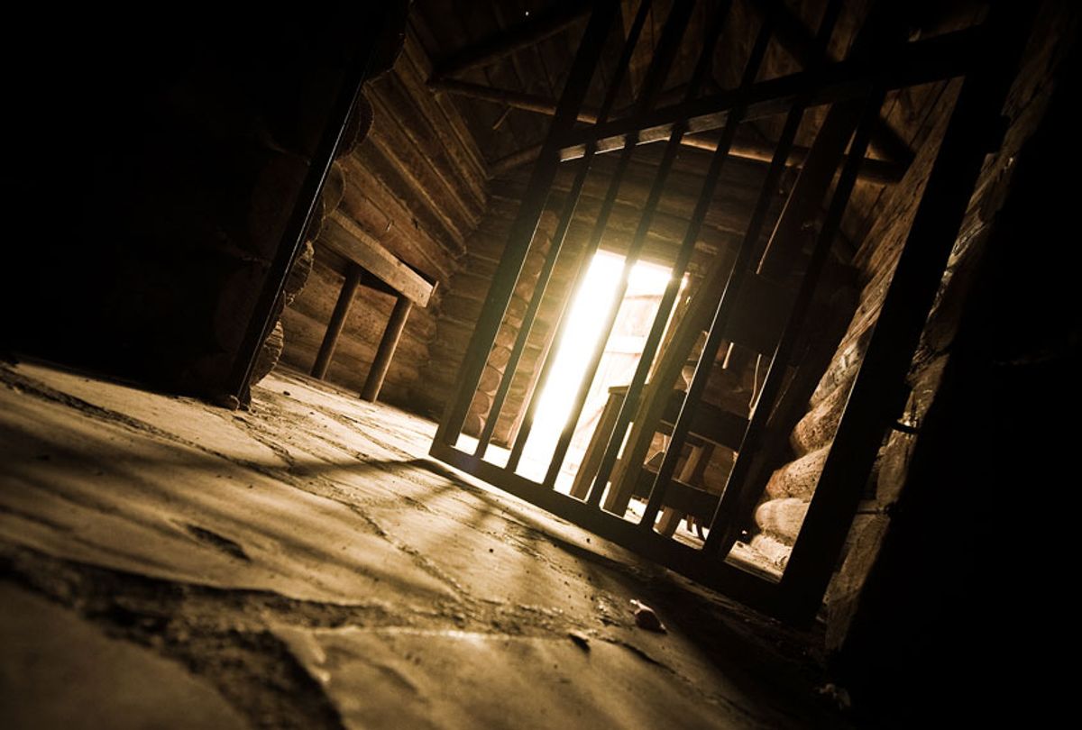 Low angle vintage prison cell (Getty Images)
