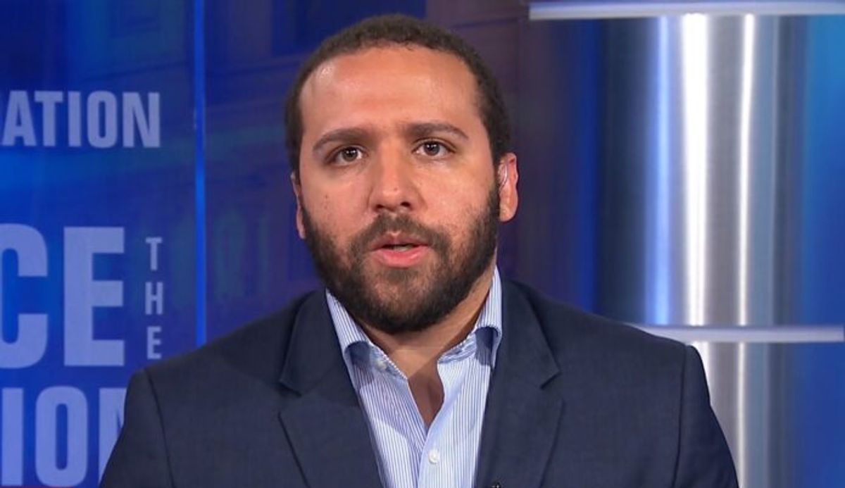 Wesley Lowery in an appearance on CBS News' "Face the Nation." (Screenshot)