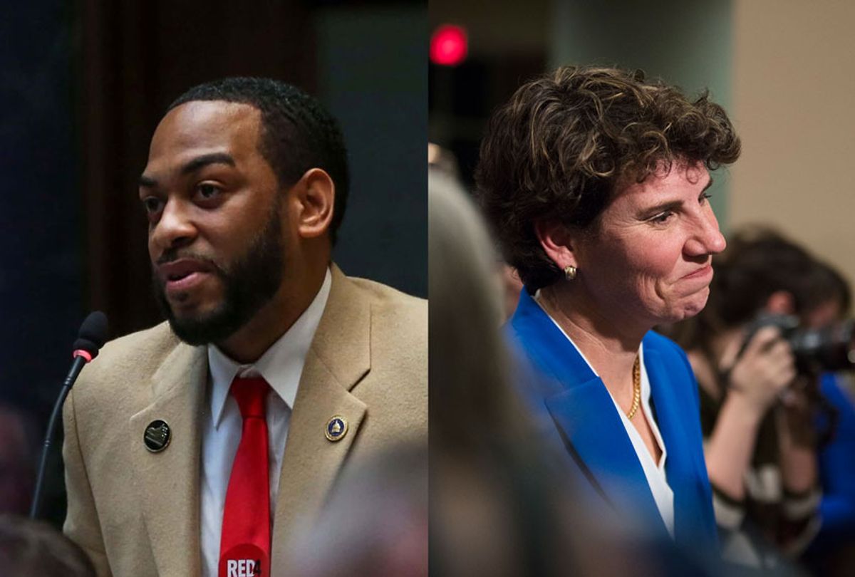 Amy McGrath and Charles Booker (Salon/Getty Images/Charles Booker Official Campaign)