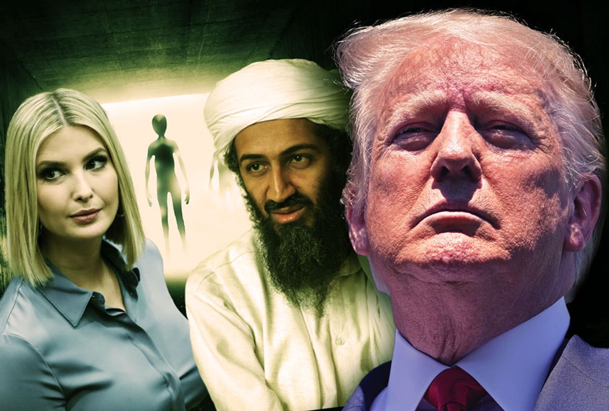 Donald Trump, Ivanka Trump, Osama Bin Laden, and aliens (Photo illustration by Salon/Getty Images)