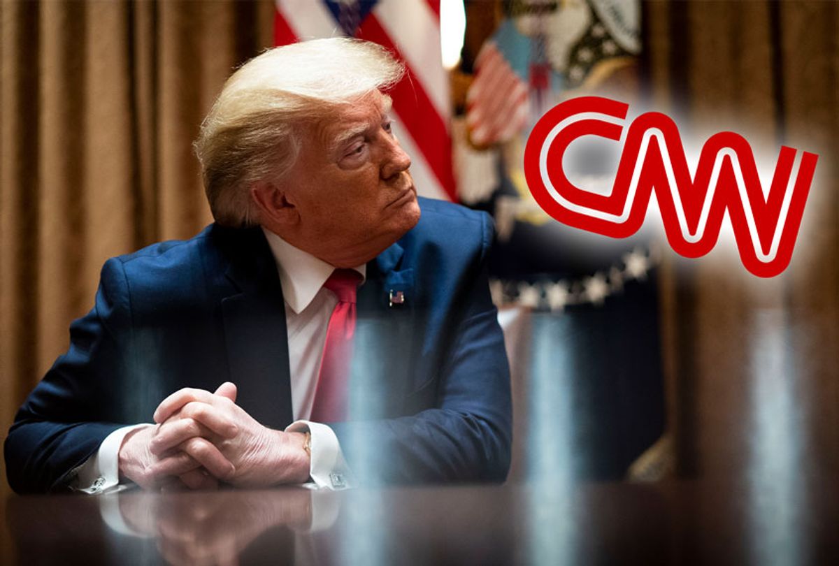 Donald Trump | CNN logo (Salon/Getty Images/CNN)
