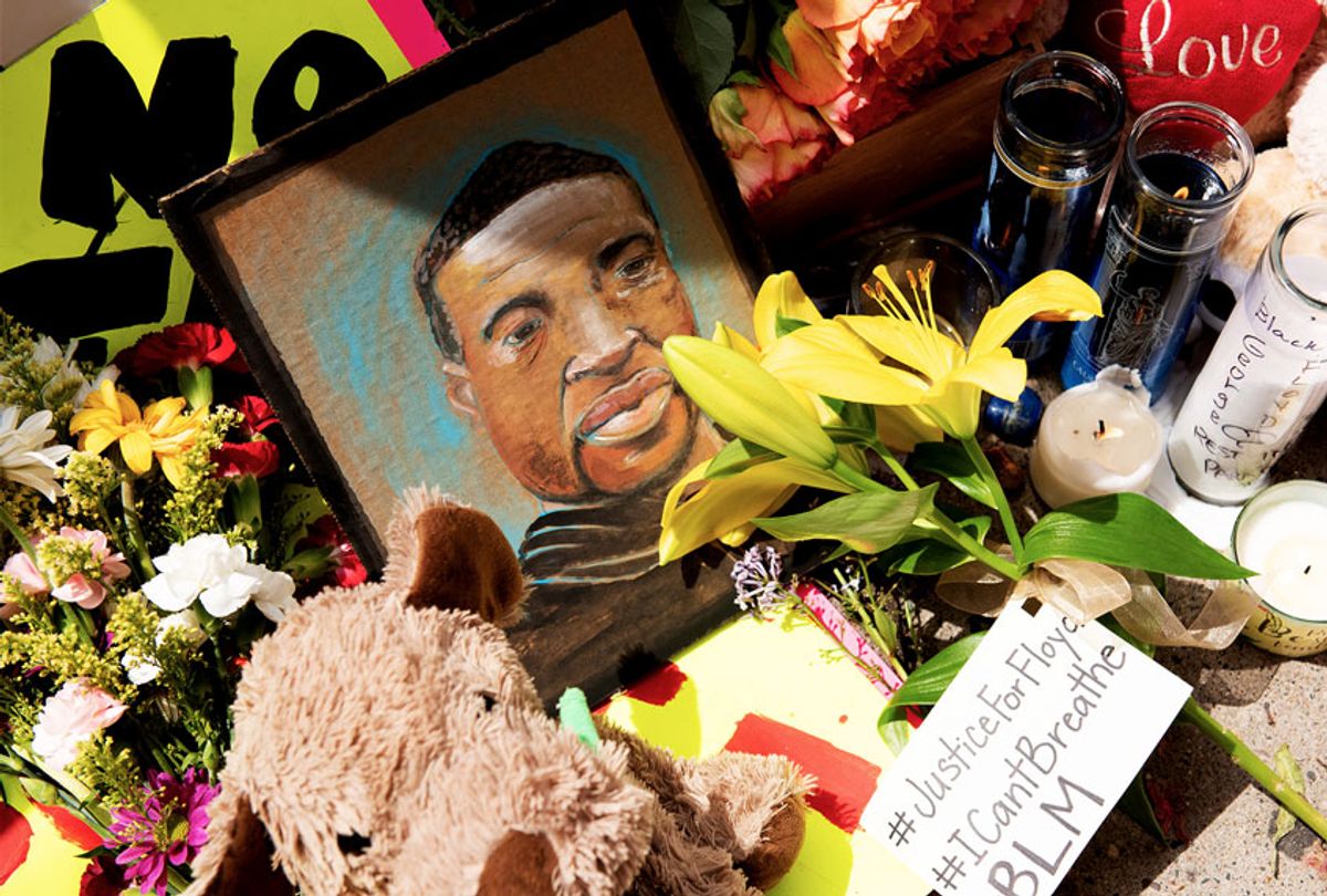 The memorial for George Floyd (Steel Brooks/Anadolu Agency via Getty Images)