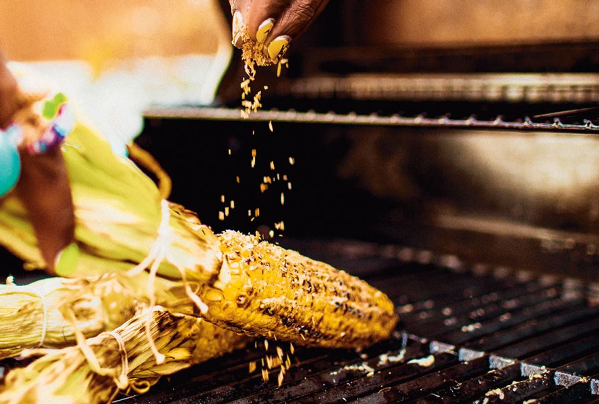 Jerk Spiced Grilled Corn (Anisha Sisodia/Penguin Random House)