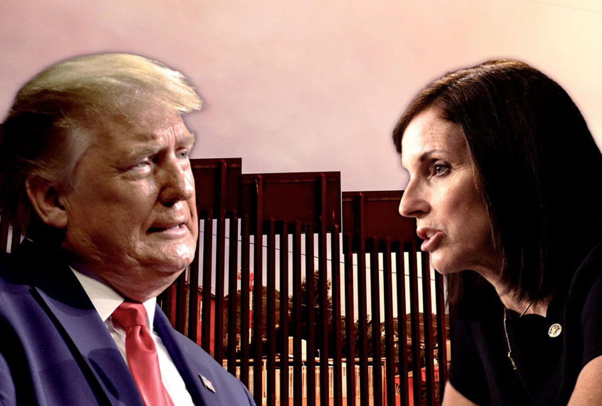 Donald Trump, Martha McSally, and the border wall (Photo illustration by Salon/Getty Images)